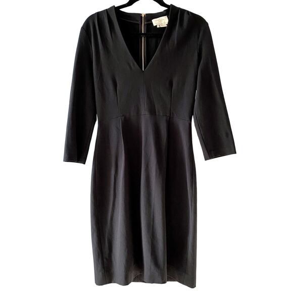 Kate Spade Darlene Sheath Black Dress size 6 Minimalist Capsule Wardrobe Career - Picture 2 of 9